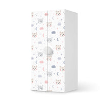 Möbelfolie Sweet Dreams - IKEA Smastad Schrank - 2 große Türen - weiss