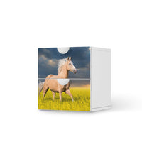 Klebefolie für Möbel Wildpferd - IKEA Smastad Kommode - 2 Schubladen - weiss