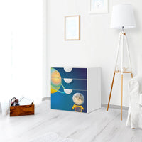 Folie für Möbel Young Explorer - IKEA Smastad Kommode - 3 Schubladen - Kinderzimmer
