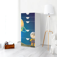 Möbel Klebefolie Young Explorer - IKEA Smastad Kommode - 5 Schubladen - Kinderzimmer