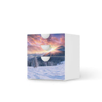 Folie für Möbel Zauberhafte Winterlandschaft - IKEA Smastad Kommode - 3 Schubladen - weiss