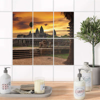 Fliesenaufkleber 15x20 cm Bad - Angkor Wat