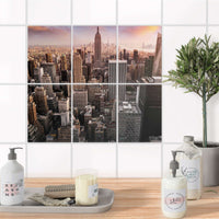 Fliesenaufkleber 15x20 cm Bad - Big Apple