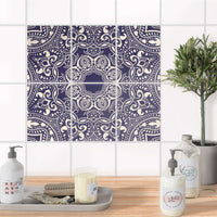 Fliesenaufkleber 15x20 cm Bad - Blue Mandala