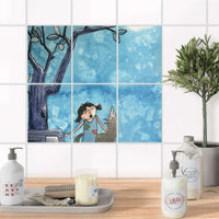 Fliesenaufkleber 15x20 cm Bad - Nocturnal Pleasure