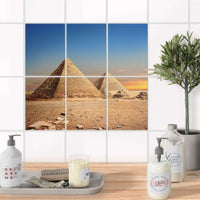 Fliesenaufkleber 15x20 cm Bad - Pyramids