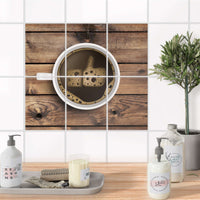 Fliesenaufkleber 15x20 cm Bad - Sweet Coffee