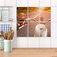 Fliesenaufkleber 15x20 cm Küche - Easy Rider