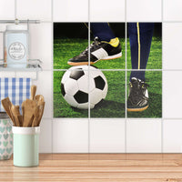 Fliesenaufkleber 15x20 cm Küche - Fussballstar