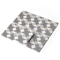 Fliesenaufkleber 15x20 cm Selbstklebend - Triangle Pattern - Grau