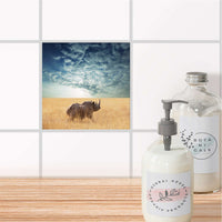 Fliesenaufkleber Bad - Rhino