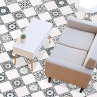 Fliesenaufkleber Boden Klebefliese - Grey Patternstyle