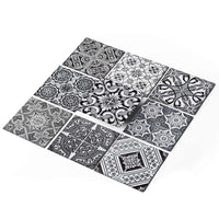 Fliesenaufkleber Boden (selbstklebend) - Black n White