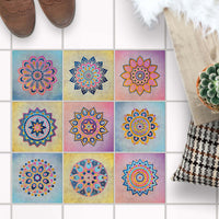 Fliesenaufkleber Boden Set - Indian Tiles