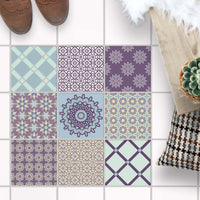 Fliesenaufkleber Boden Set - Pastell Pattern