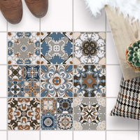 Fliesenaufkleber Boden Set - Psychedelic mirror