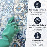 Fliesenaufkleber Einfach Reinigen - Lisboa Azulejos