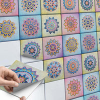 Fliesenaufkleber Küche Main - Indian Tiles