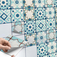 Fliesenaufkleber Küche Main - Mediterranean Tile Set - Emerald Green