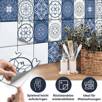 Fliesenaufkleber set rechteckig Küche Aufbringen - Classic Graze