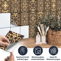 Fliesenaufkleber set rechteckig Küche Aufbringen - Samarkand