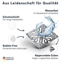 Fliesenfolie rechteckig - Black n White - Do-it-yourself - creatisto