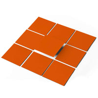 Fliesenaufkleber unifarben Selbstklebend - Orange Dark
