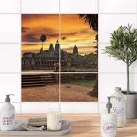 Fliesenfolie 20x15 cm Bad - Angkor Wat