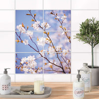 Fliesenfolie 20x15 cm Bad - Apple Blossoms