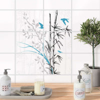 Fliesenfolie 20x15 cm Bad - Bamboo 1