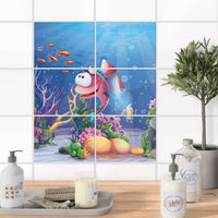Fliesenfolie 20x15 cm Bad - Bubbles