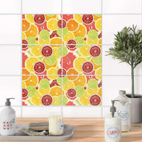 Fliesenfolie 20x15 cm Bad - Citrus