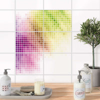 Fliesenfolie 20x15 cm Bad - Colorful 1
