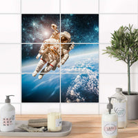 Fliesenfolie 20x15 cm Bad - Outer Space