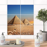 Fliesenfolie 20x15 cm Bad - Pyramids