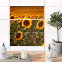 Fliesenfolie 20x15 cm Bad - Sunflowers