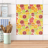 Fliesenfolie 20x15 cm Küche - Citrus