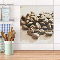 Fliesenfolie 20x15 cm Küche - Coffee Beans