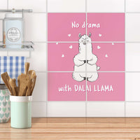 Fliesenfolie 20x15 cm Küche - Dalai Llama