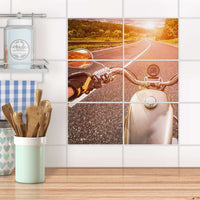 Fliesenfolie 20x15 cm Küche - Easy Rider