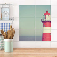 Fliesenfolie 20x15 cm Küche - Leuchtturm