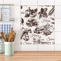 Fliesenfolie 20x15 cm Küche - Spices