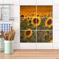 Fliesenfolie 20x15 cm Küche - Sunflowers