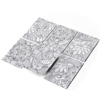 Fliesenfolie 20x15 cm Selbstklebend - Flower Lines 2