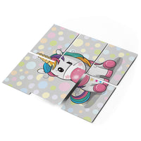 Fliesenfolie 20x15 cm Selbstklebend - Rainbow das Einhorn