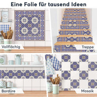 Fliesenaufkleber Selbstklebend Anwendung - Arabic Tiles