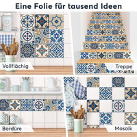 Fliesenaufkleber Selbstklebend Anwendung - Lisboa Azulejos