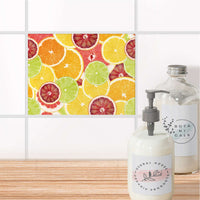 Fliesenfolie Bad - Citrus