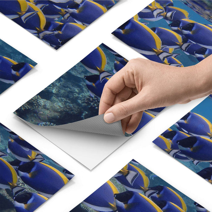 Fliesenfolie - Fish swarm - Do-it-yourself - creatisto pds1