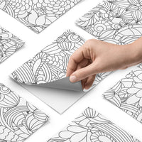 Fliesenfolie - Flower Lines 2 - Do-it-yourself - creatisto pds1